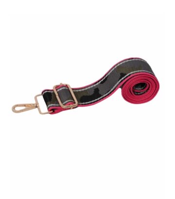 Bag Strap Camo with Pink Border