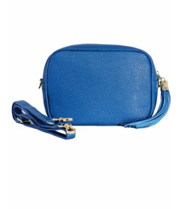 Leather Camera Bag - Royal Blue