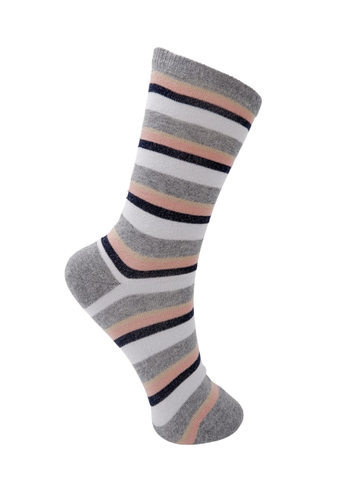 BCBRANDI striped sock Grey