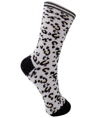 Black Colour Leo sock White