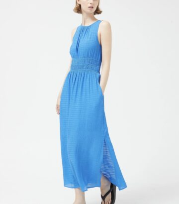 Compania Fantastica Long blue sleeveless dress