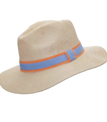Somerville Panama Sun Hat - Oranage/ Blue