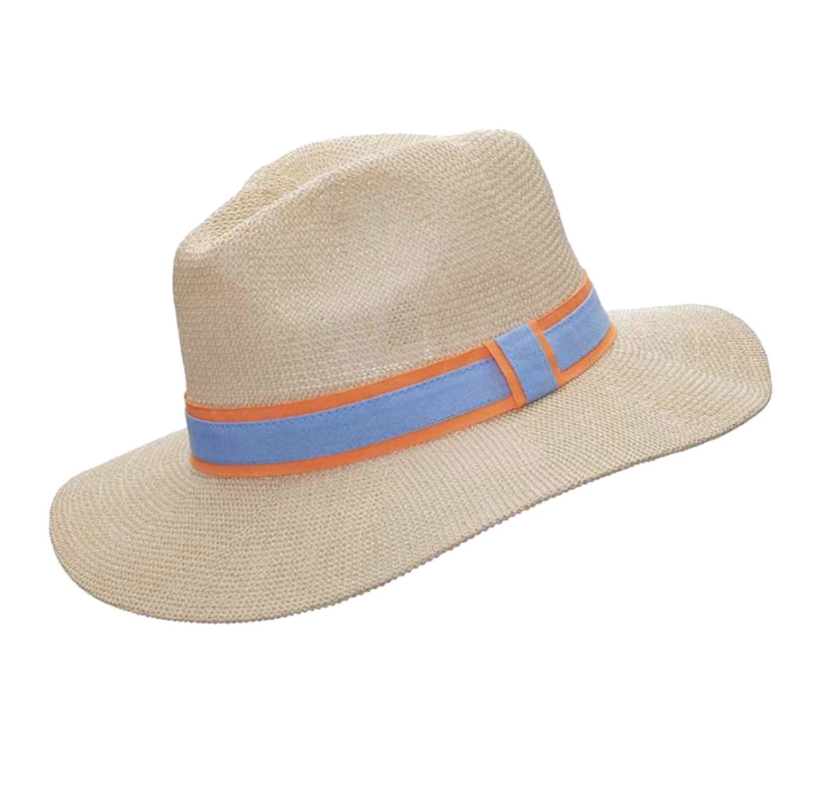 Somerville Panama Sun Hat - Oranage/ Blue