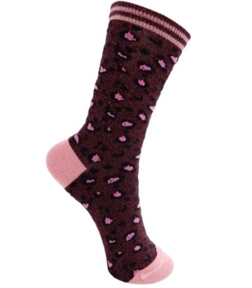 Black Colour Leo Sock Wine