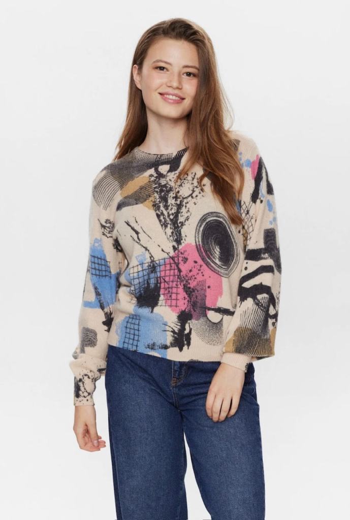 NUMPH NUELIMA PULLOVER - Grey Morn