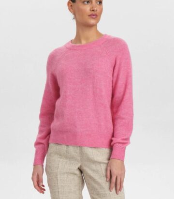 Numph NURIETTE PULLOVER - Pink Cosmos