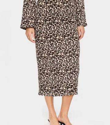 Saint Tropez Ilyssa Leopard Print Skirt