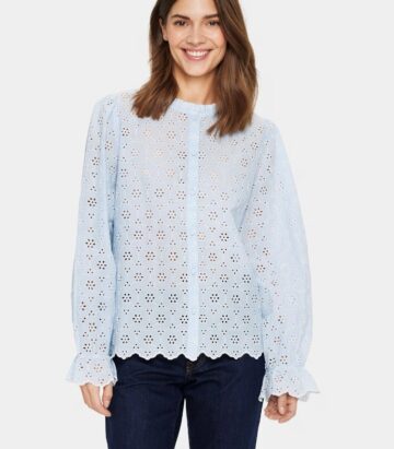 Saint Tropez Iveta Blouse - Chambray Blue