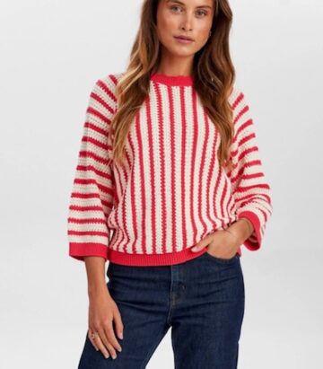 Numph NUNUELLE ORGANIC COTTON PULLOVER - Geranium