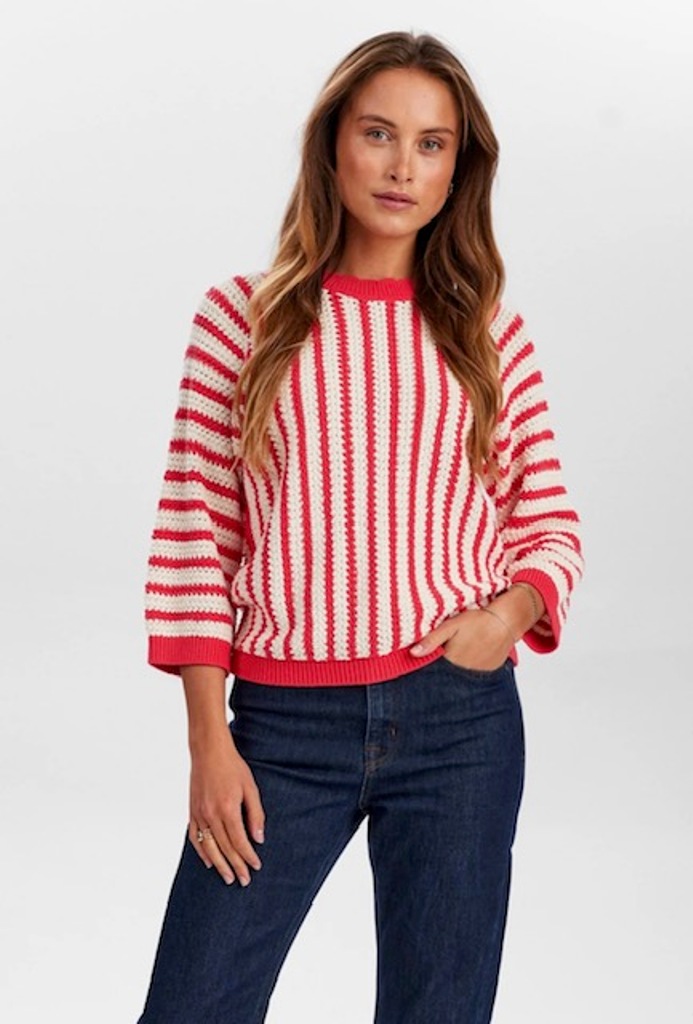 Numph NUNUELLE ORGANIC COTTON PULLOVER - Geranium