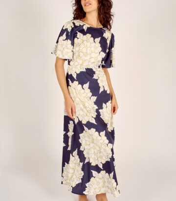 Traffic People Blooming Lovely Rene Dress Navy/Cream