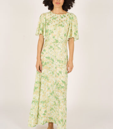 Traffic People Rene Dress Gold Rush Green