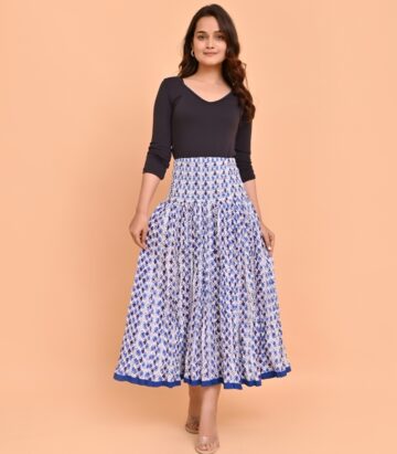 Handprint Dream Apparel AN1051GArista Skirt/ Maxton Blue