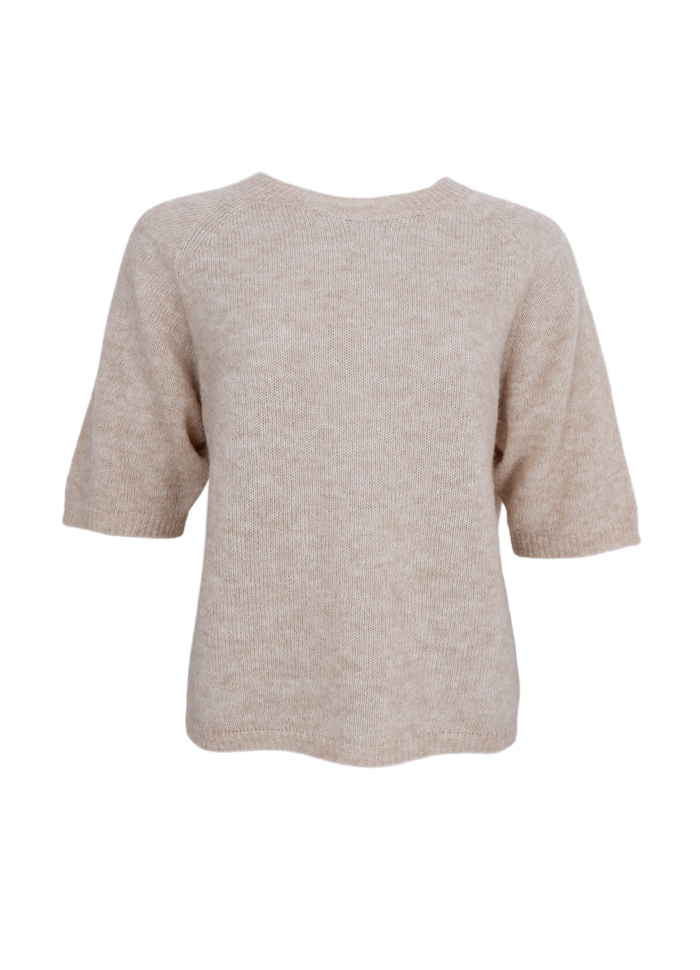 Black Colour Alpaca blend DELL knit jumper Natural