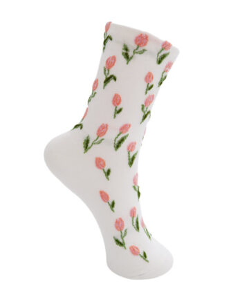 Black Colour DUA flower sock