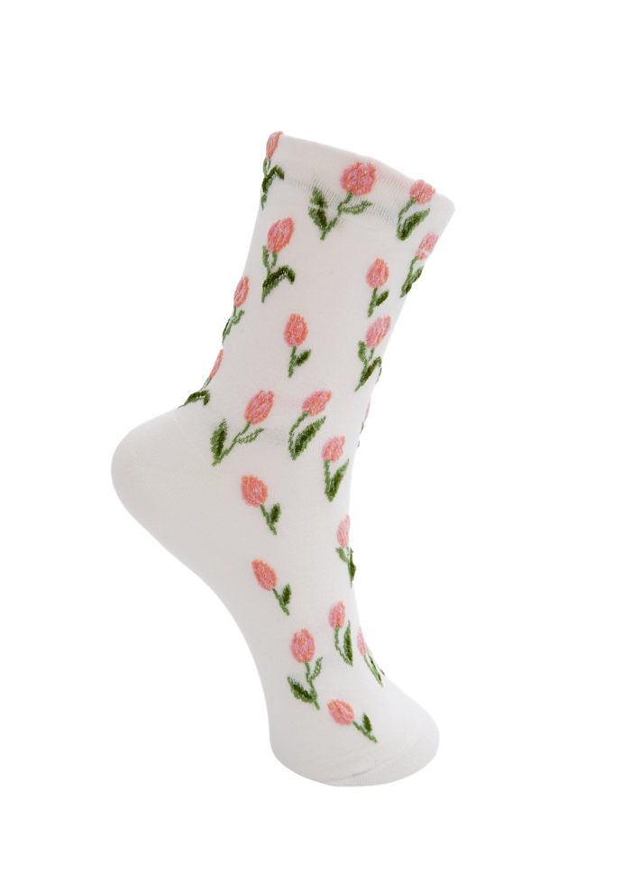 Black Colour DUA flower sock