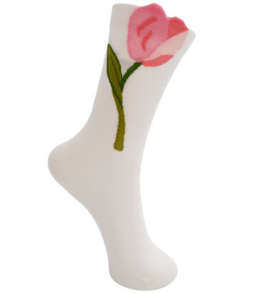 Black Colour FRANCIE flower sock