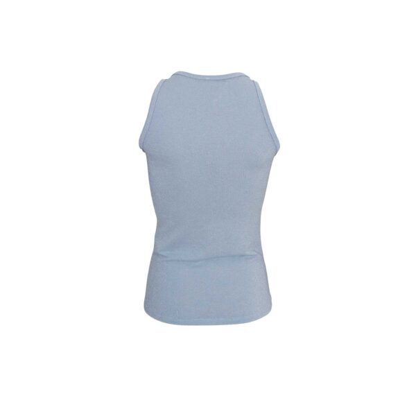 Black Colour Faye Lurex Top Ice Blue
