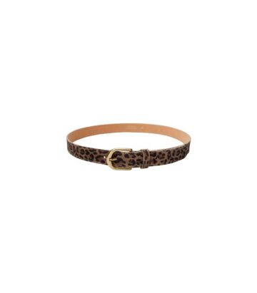 Black Colour Smilla Suede Belt Natural