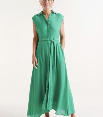 Compania Fantastica Long flowing green dress 51C/11053