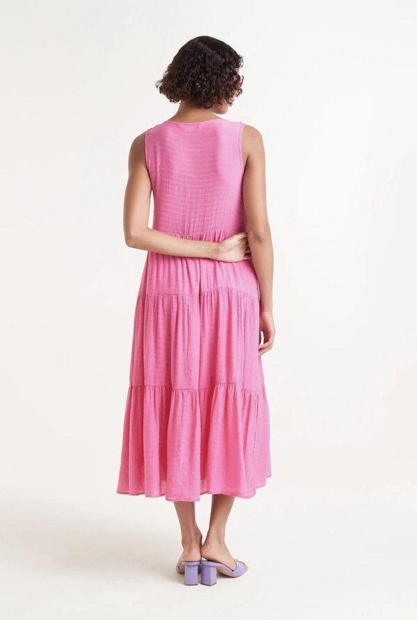 Compania Fantastica Pink flowing midi dress 51c/11056