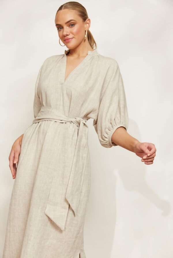 Eb&Ive Seraphic Tie Dress - Dune