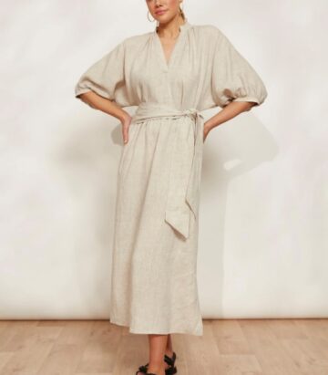 Eb&Ive Seraphic Tie Dress - Dune