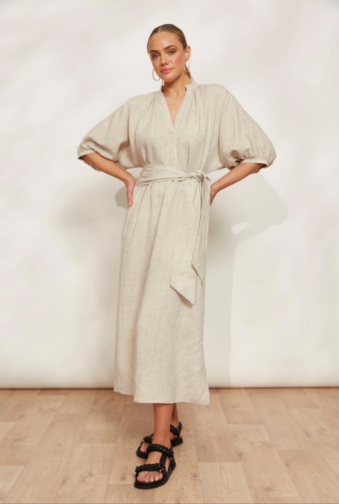 Eb&Ive Seraphic Tie Dress - Dune