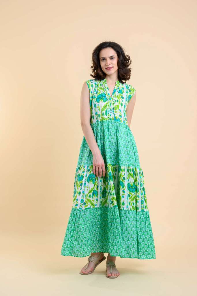 Handprint Dream Apparel AN1006B Geisha Dress/Maruka Doozy Lime