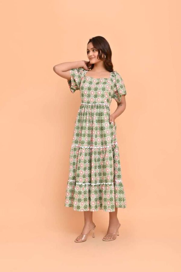 Handprint Dream Apparel AN1011F Colleton Dress Pelican Coral