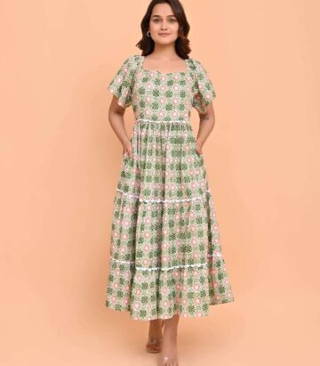 Handprint Dream Apparel AN1011F Colleton Dress Pelican Coral