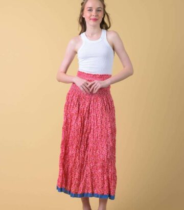 Handprint Dream Apparel AN1051A Arista Skirt/ Doozy Red