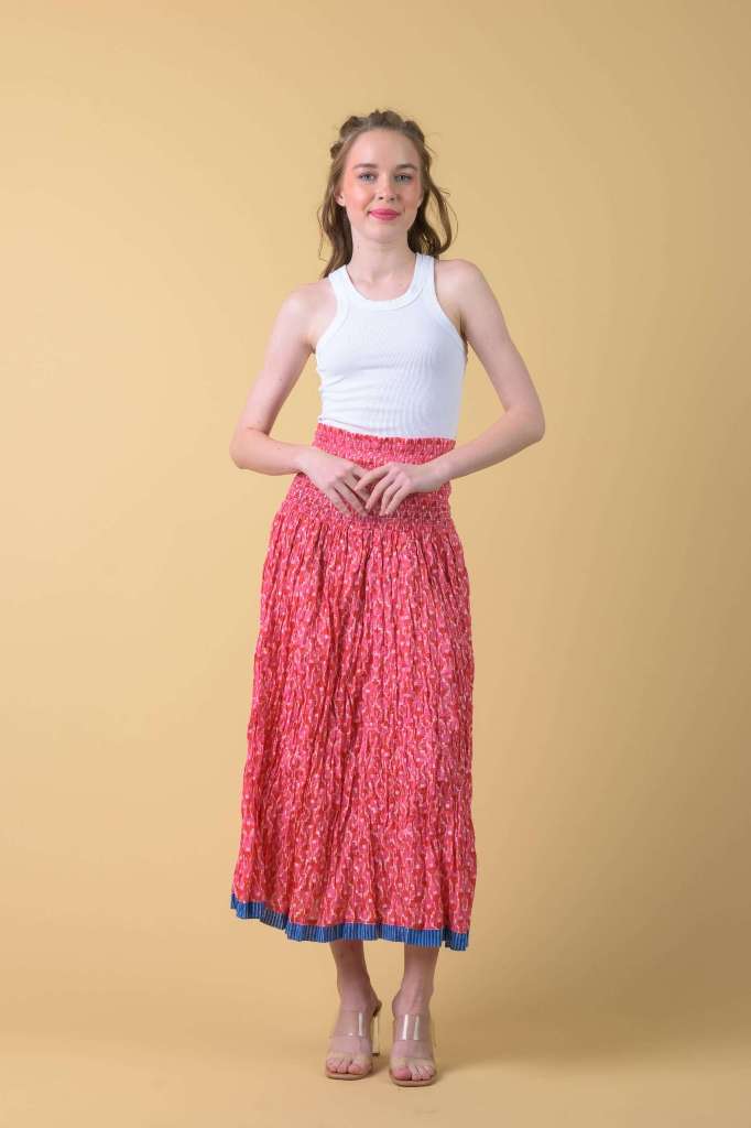 Handprint Dream Apparel AN1051A Arista Skirt/ Doozy Red