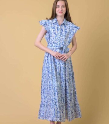 Handprint Dream Apparel AN1054A Longbeach Dress/ Cleo Blue