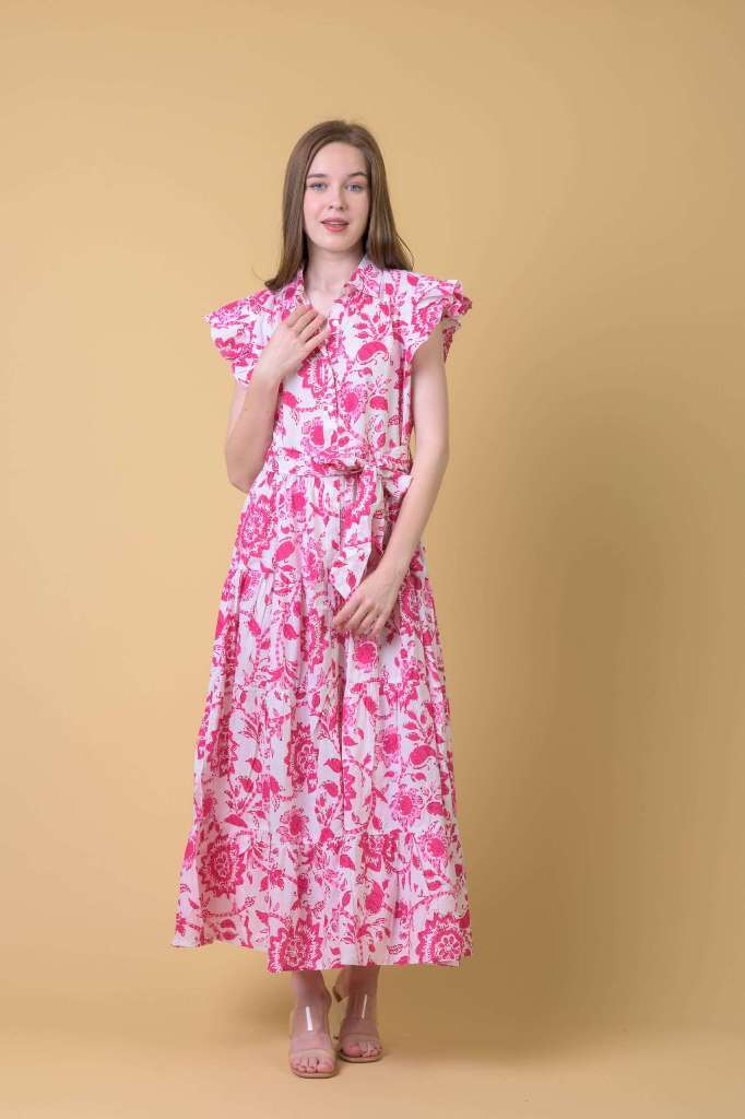 Handprint Dream Apparel AN1054A Longbeach Dress/ Runa Pink