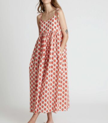 Compania Fantastica 52C/41903 Strawberry Beach print long strap dress