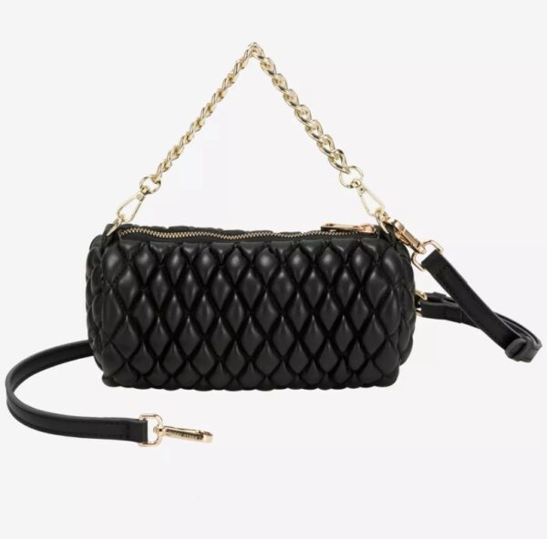 Every Other Verano Quilt Crossbody Bag Black