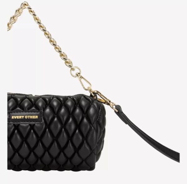 Every Other Verano Quilt Crossbody Bag Black