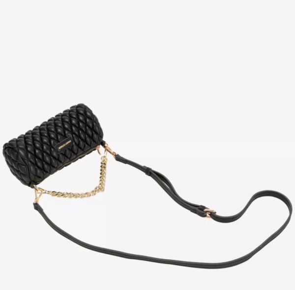Every Other Verano Quilt Crossbody Bag Black