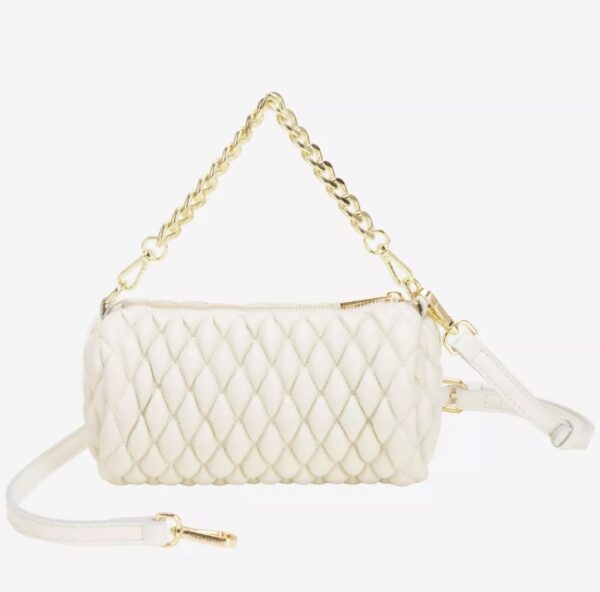 Every Other Verano Quilt Crossbody Bag White