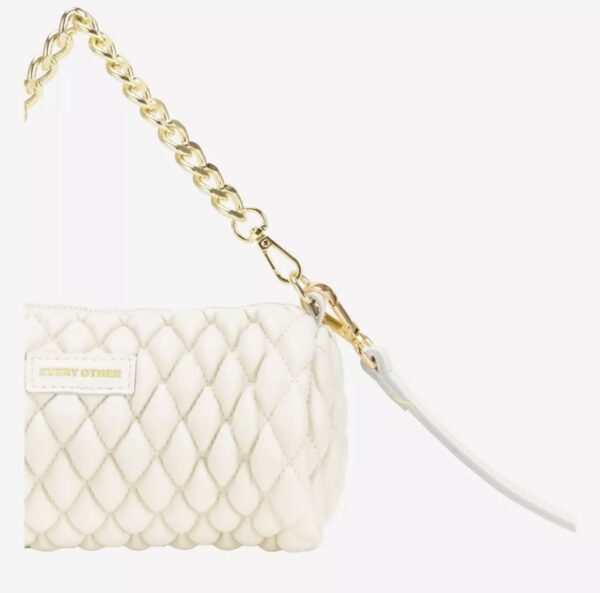 Every Other Verano Quilt Crossbody Bag White