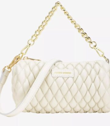 Every Other Verano Quilt Crossbody Bag White
