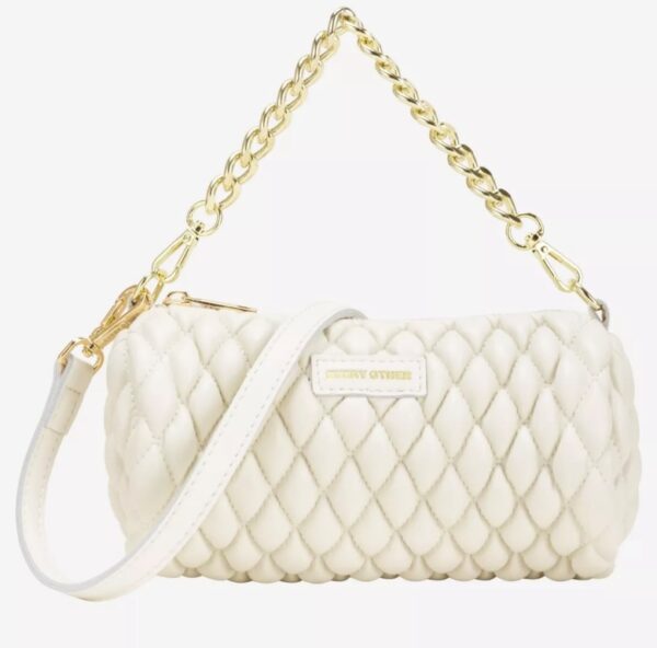 Every Other Verano Quilt Crossbody Bag White
