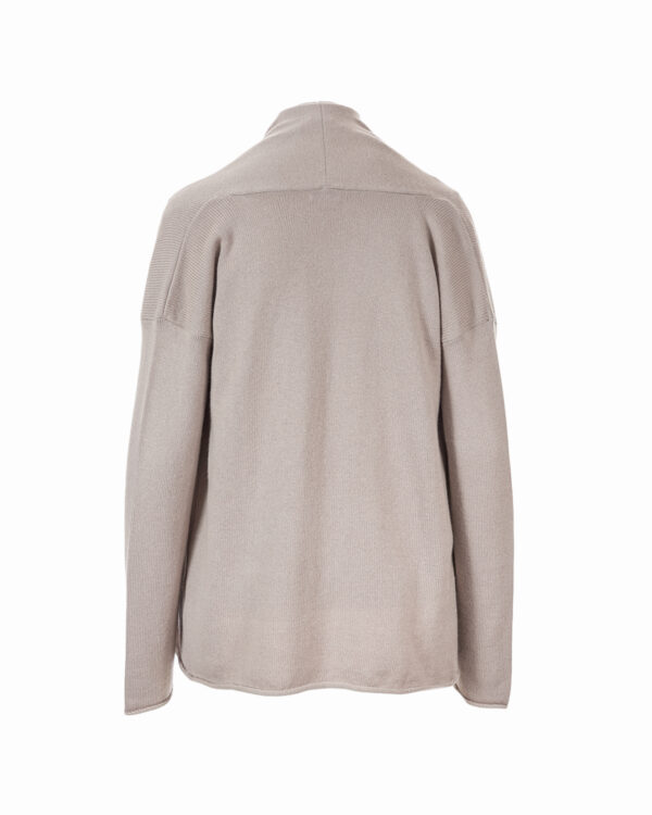 Cashmere Drape Pocket Cardigan - Oatmeal