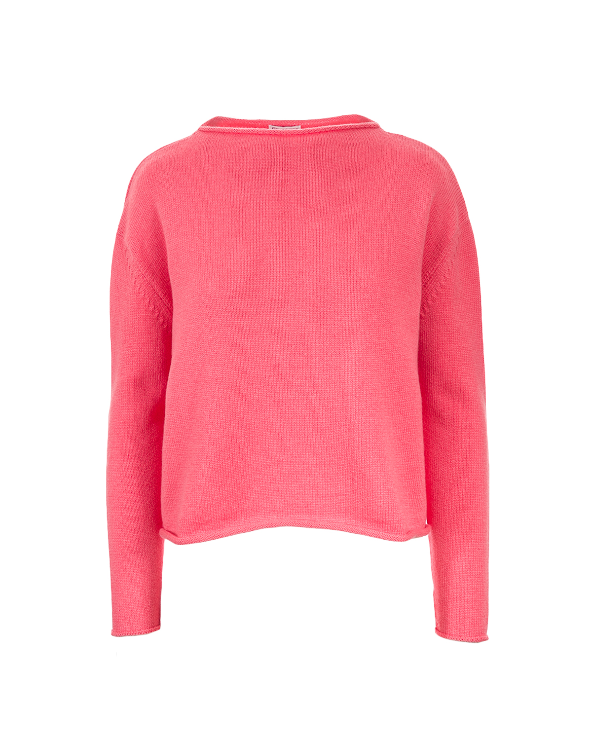 Cashmere Lambswool Pea Jumper Coral