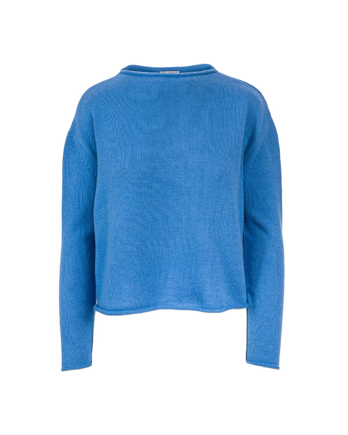 Cashmere Lambswool Pea Jumper Sky