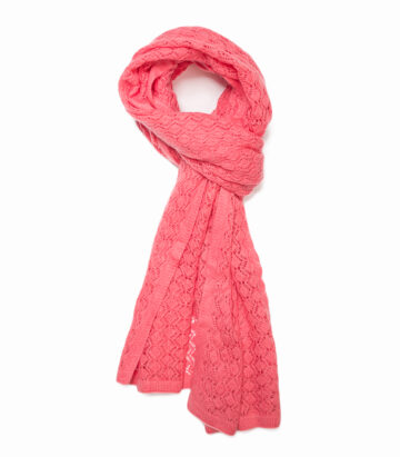 Cashmere Stole Coral