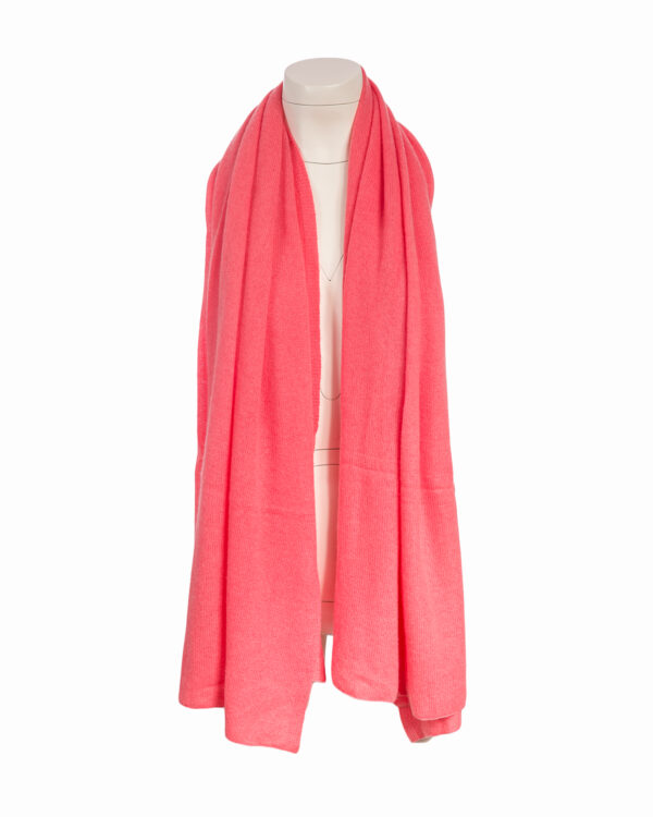 Cashmere Travel Wrap - Coral