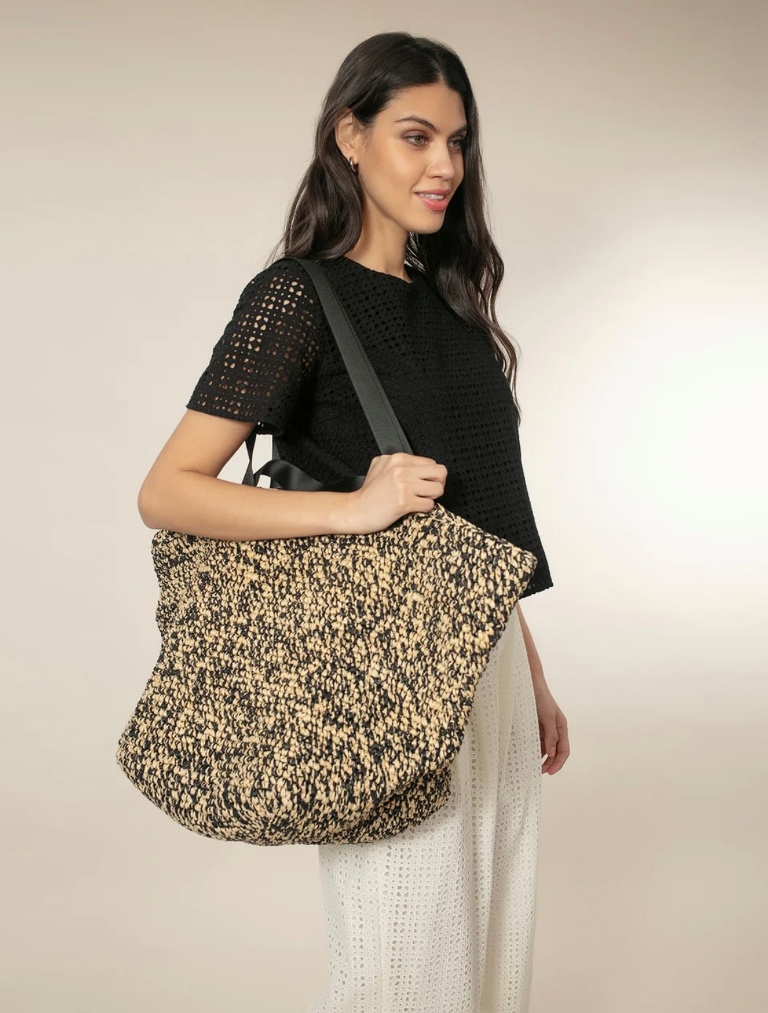 Nooki Larkin Shopper - Black Mix