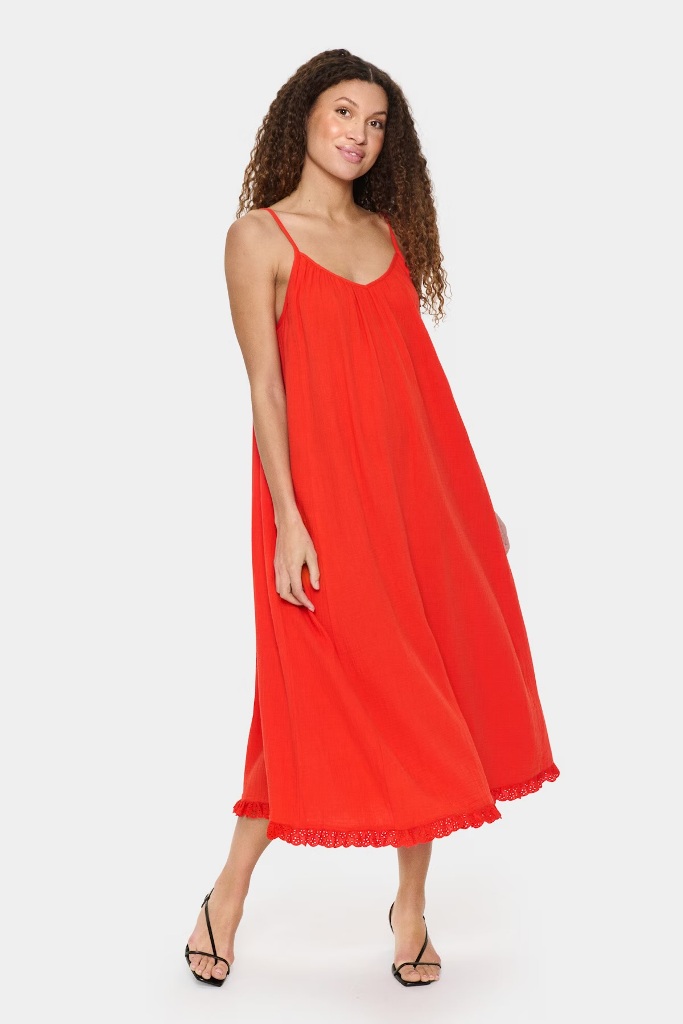 SAINT TROPEZ KatinaSz Strap Dress Poinciana